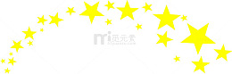 金黄色五角星