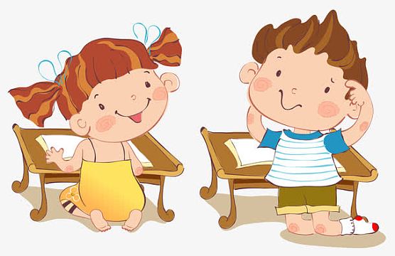 卡通读书思考