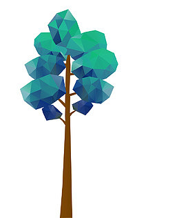 茁壮成长的树木