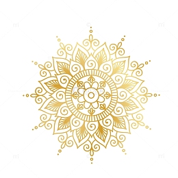金色圆形花纹