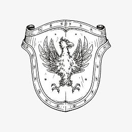 png欧式复古盾牌pngaipng手绘蓝色圆形边框老鹰pngepspngpngpng可爱的