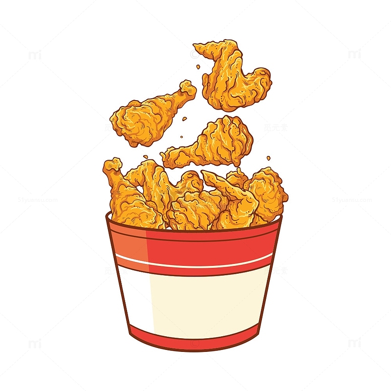 美味炸鸡简笔画