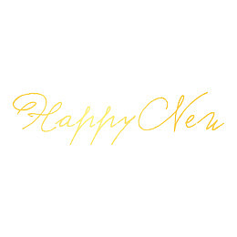 HappyNEW艺术字，淘宝素