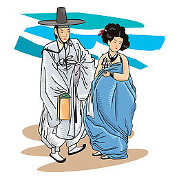 韩国传统服饰男性女性