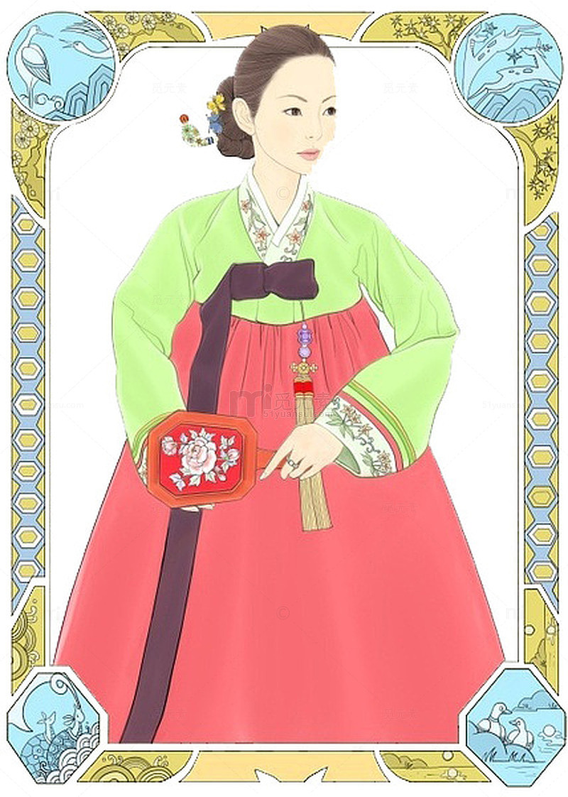 韩国手绘美女