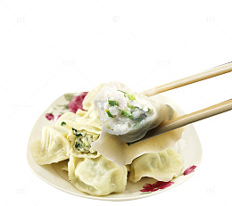 风味鲅鱼馅水饺素材