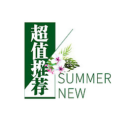 艺术字 超值推荐 夏季 促销