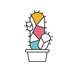 卡通仙人掌线描简笔画