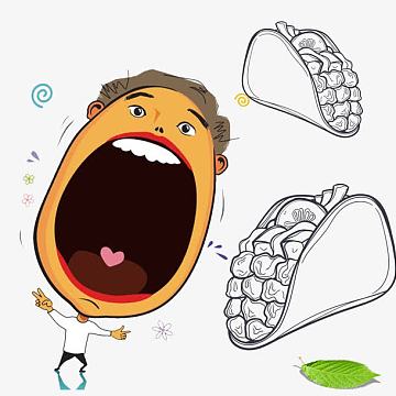 卡通肉夹馍人物