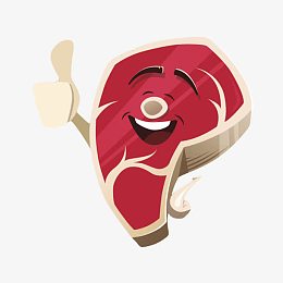 新鲜食物生鲜肉卡通