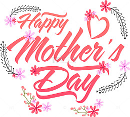 矢量母亲节英文