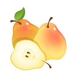 手绘梨子
