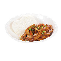 鱼香茄子美食午饭