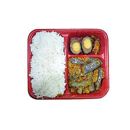 鱼香茄子快餐饭