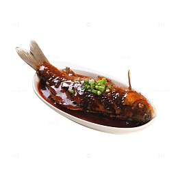 产品实物家常小菜红烧鲫鱼