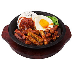 石锅拌饭之鱼香茄子饭