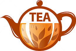 棕色茶壶矢量图