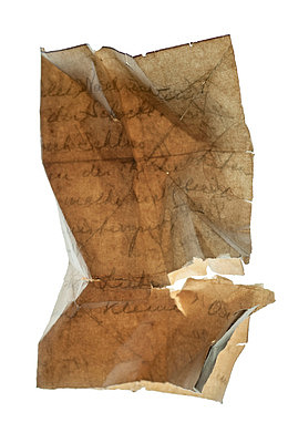 做旧英文字迹破烂纸张