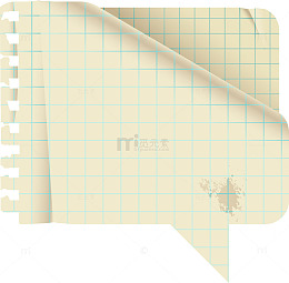 复古纸张折痕对话框创意矢量