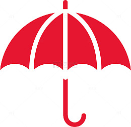 红色雨伞