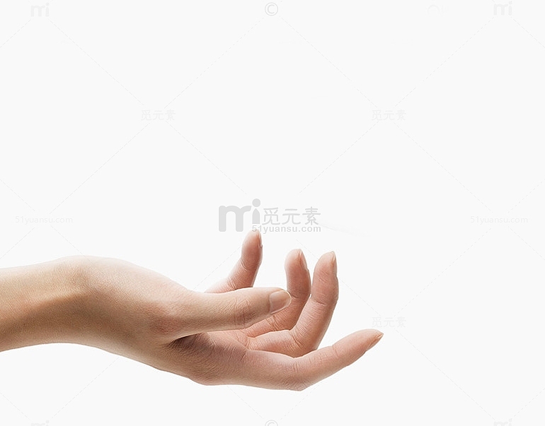 女性手部手势效果伸手
