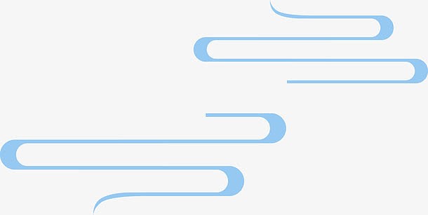 中国风云纹海报装饰线条