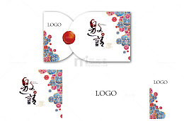 中国风花纹邀请函