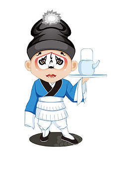 上茶的小二
