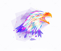 色彩光晕光影炫彩梦幻紫色大气雄