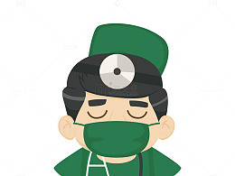 戴着口罩的医生