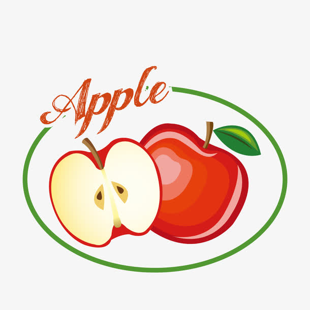 手绘卡通苹果图标