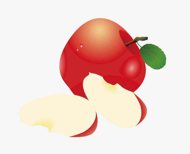 手绘苹果素材免费下载_觅元素