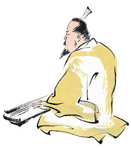 弹琴的人物