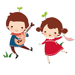 玩音乐的孩子