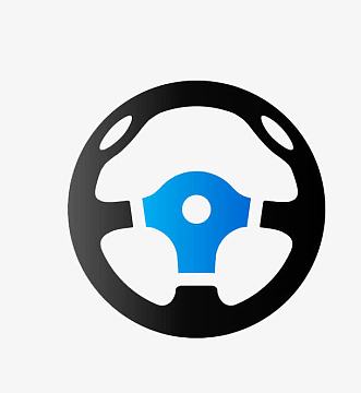 卡通汽车方向盘图