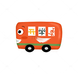 卡通开学季小汽车