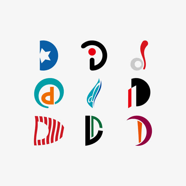 d字母图标logo下载