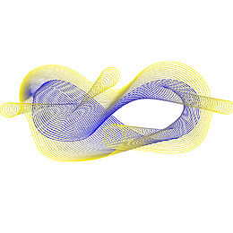 炫彩动感装饰多色科技线条图