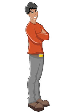 卡通男人衣服设计