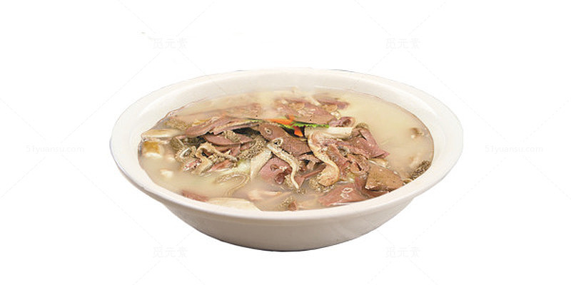 中国风羊杂汤美食实物图