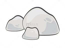 卡通手绘石子