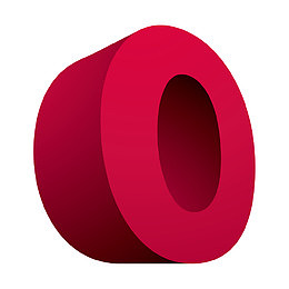 3D英语字母O