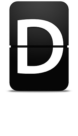 翻牌字母D
