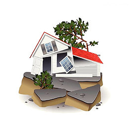 倒塌的房屋