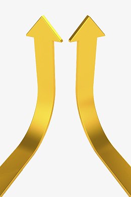 png金黄色向上圆弧箭头pngpng动感箭头pngpng手机金块指标向上pngpng