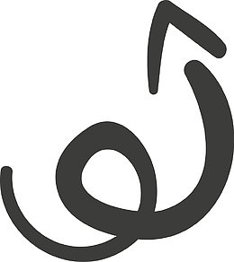 曲折向上的箭头素材图