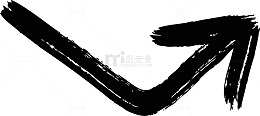 弯曲矢量箭头