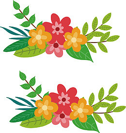 小菊花矢量装饰图案