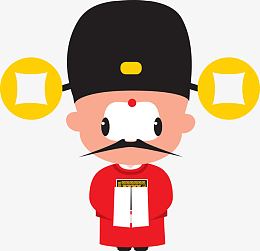 芝麻官国粹京剧q版插画