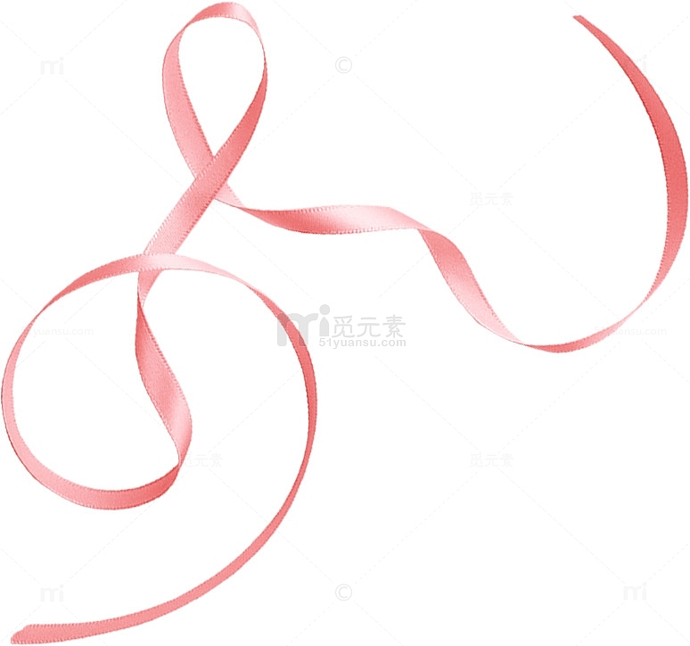 粉红色礼物丝带